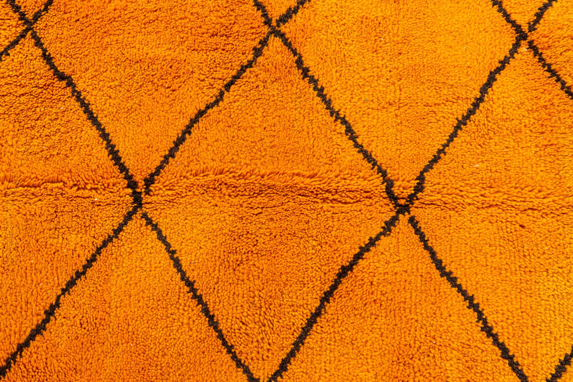7' x 9' 7 Hand Knotted Moroccan Wool Rug