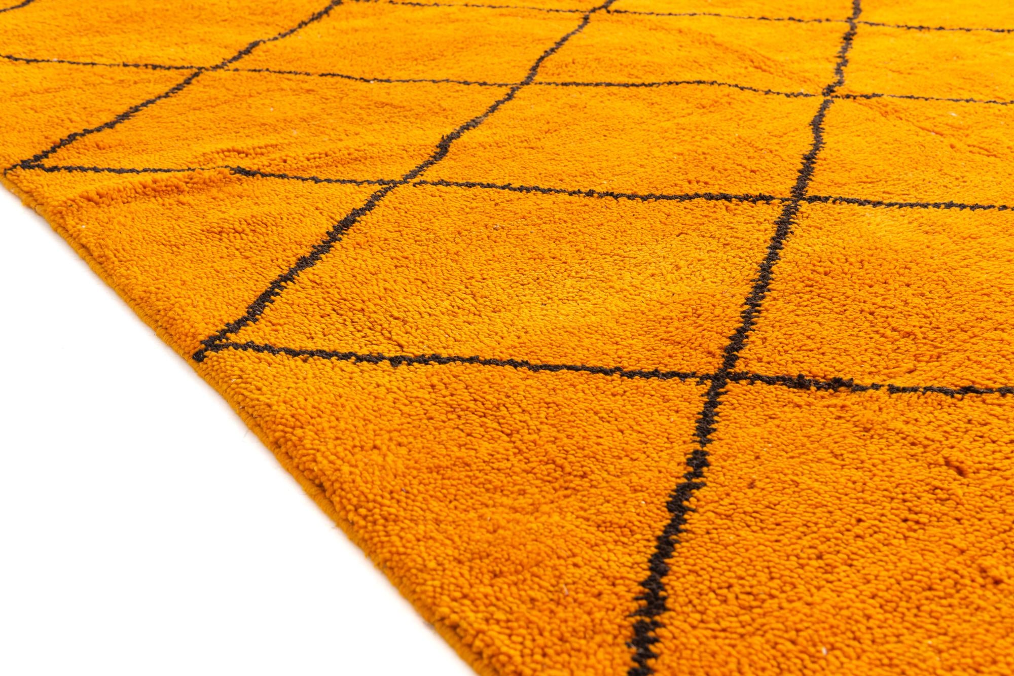 7' x 9' 7 Hand Knotted Moroccan Wool Rug