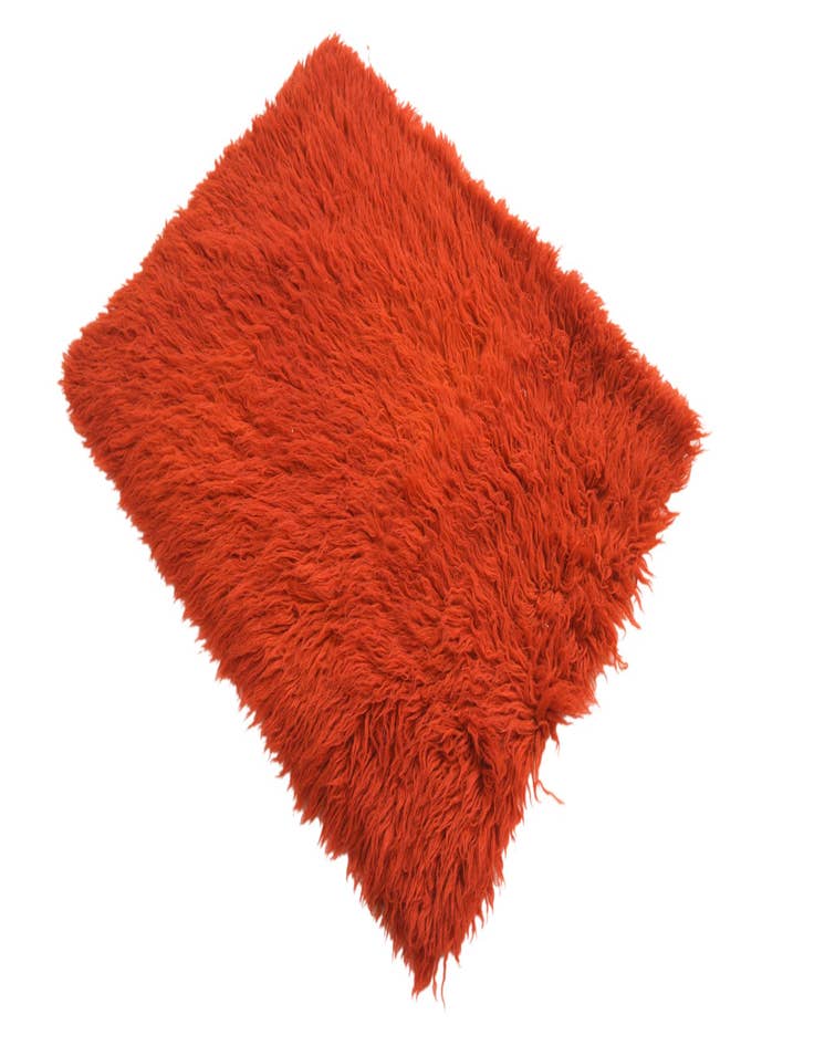 Detail image of 2' 4 x 3'  Hand Knotted Moroccan Wool Rug