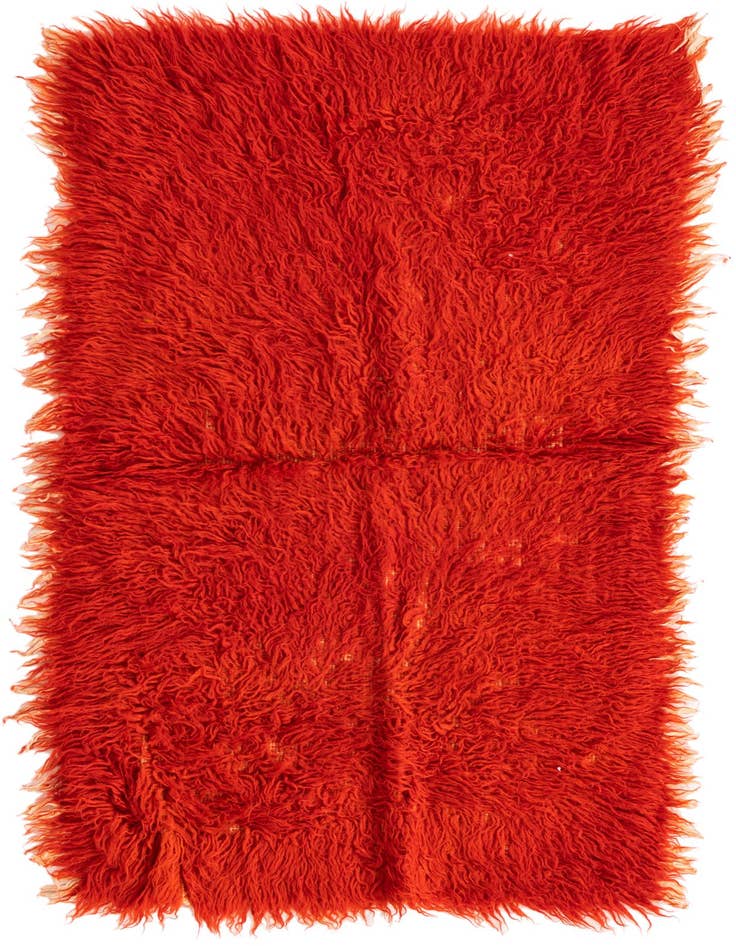 Detail image of 2' 2 x 4' Hand Knotted Moroccan Wool Rug