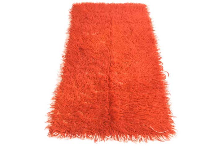 2' 1 x 4' 5 Hand Knotted Moroccan Wool Rug