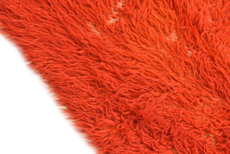 Detail image of 2' 1 x 4' 5 Hand Knotted Moroccan Wool Rug