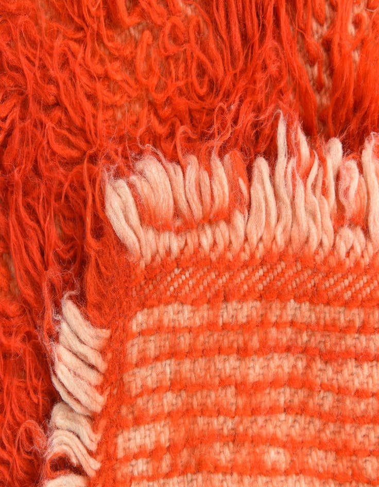 Detail image of 2' 1 x 4' 5  Hand Knotted Moroccan Wool Rug