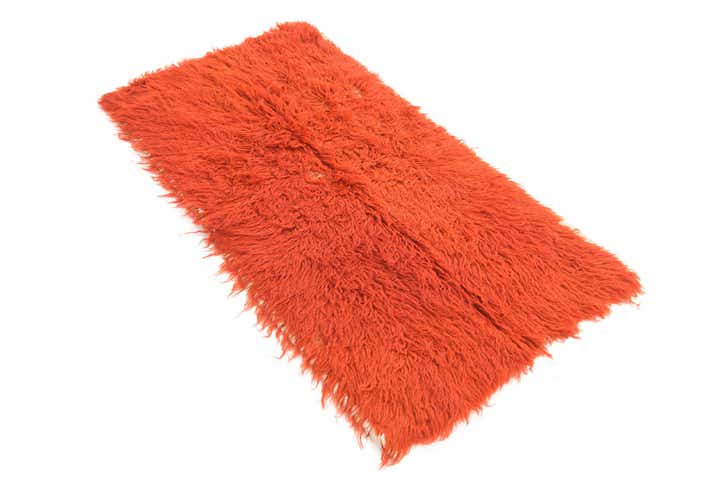 2' 4 x 4' 3 Hand Knotted Moroccan Wool Rug