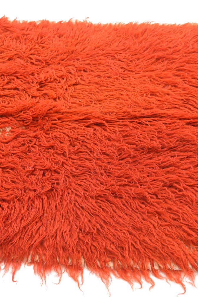 2' 4 x 4' 3 Hand Knotted Moroccan Wool Rug