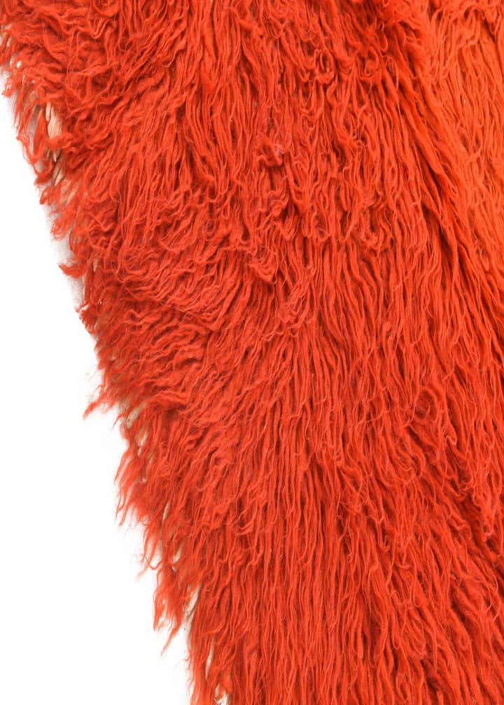 2' 4 x 4' 3 Hand Knotted Moroccan Wool Rug