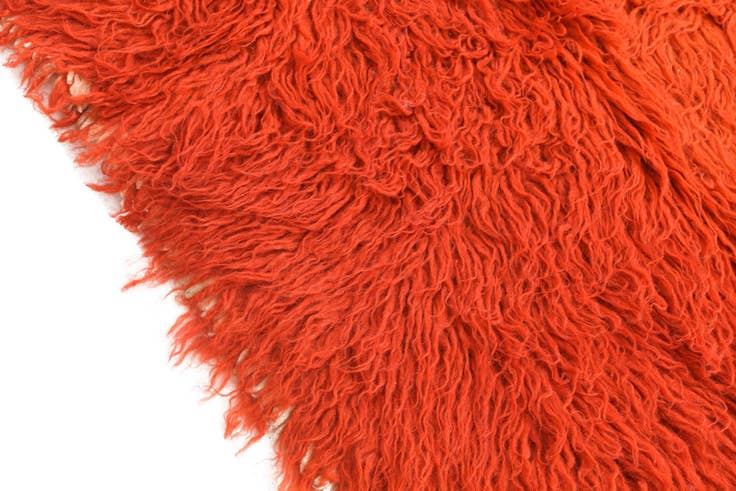 Detail image of 2' 4 x 4' 3 Hand Knotted Moroccan Wool Rug