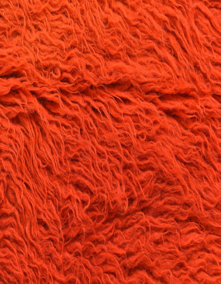 Detail image of 2' 4 x 4' 3  Hand Knotted Moroccan Wool Rug