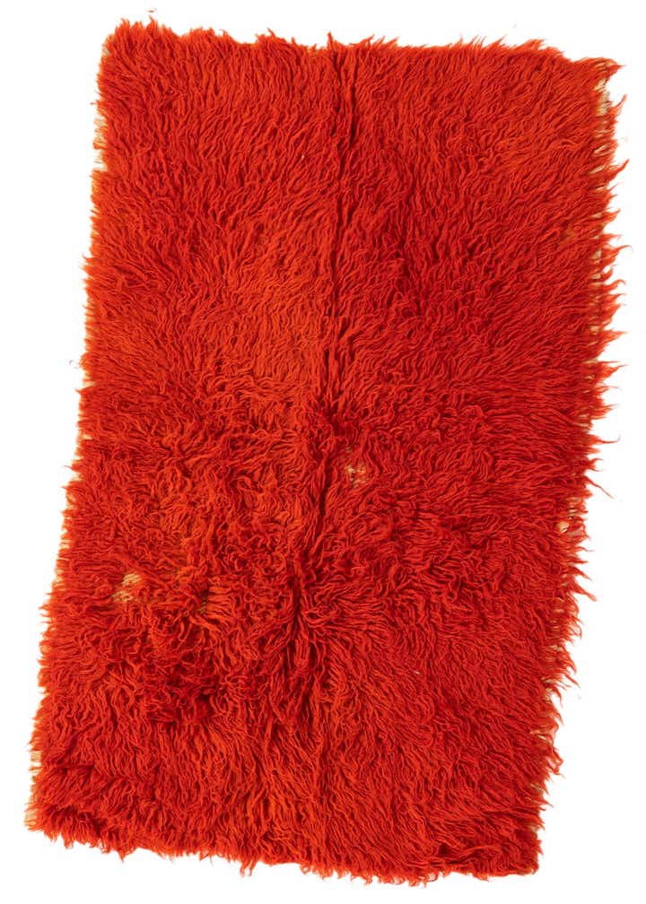 2' 4 x 4' 3 Hand Knotted Moroccan Wool Rug