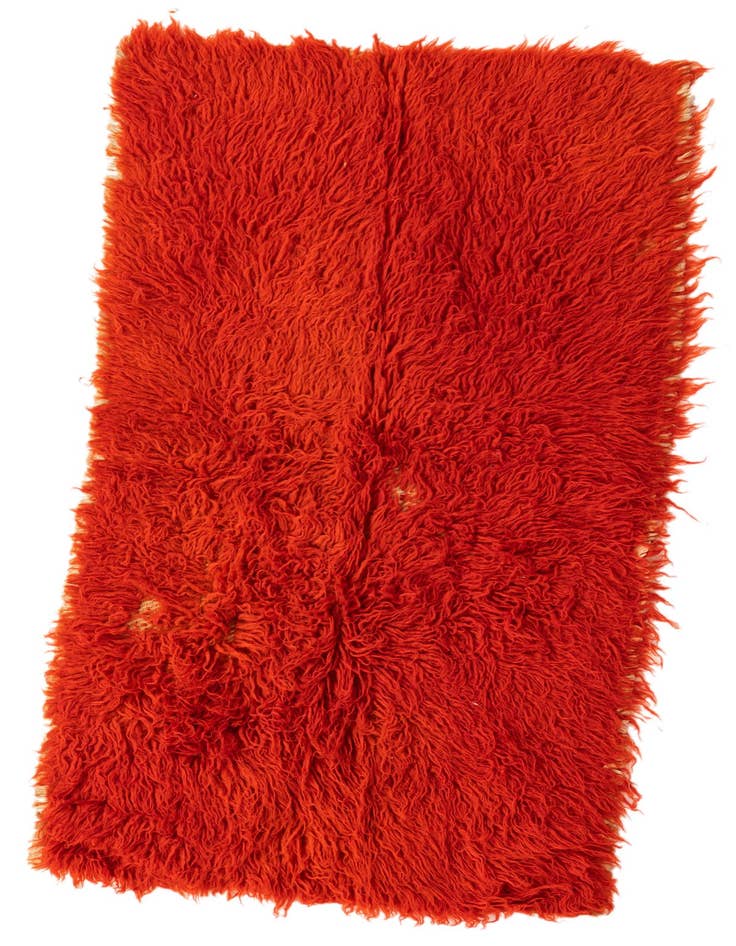 Detail image of 2' 4 x 4' 3 Hand Knotted Moroccan Wool Rug