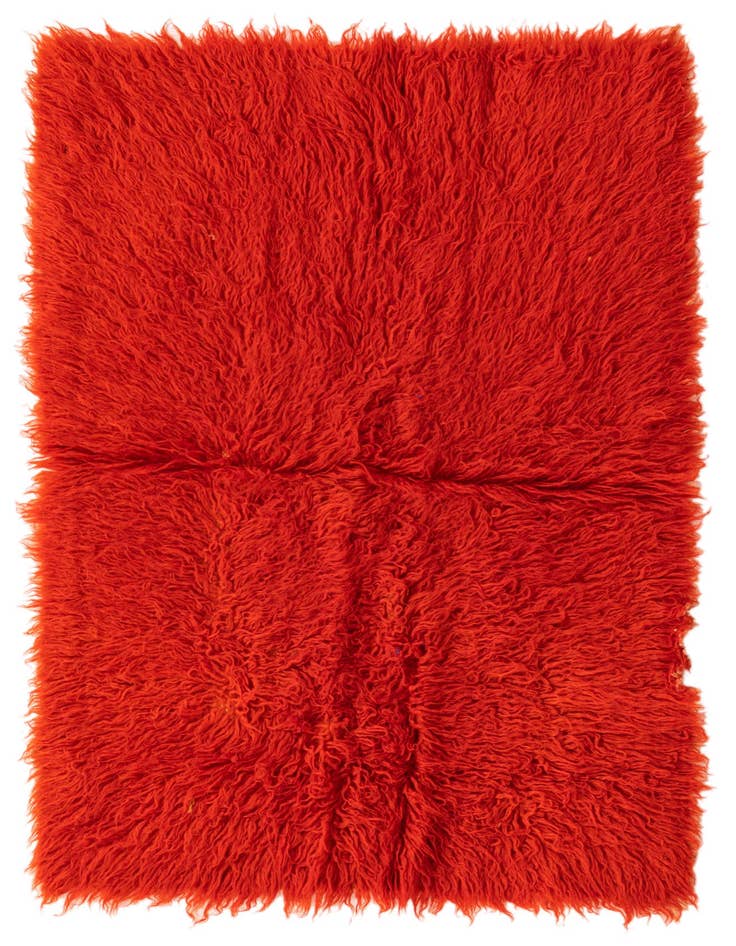 Detail image of 2' 6 x 3' 10 Hand Knotted Moroccan Wool Rug