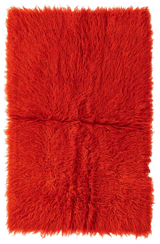2' 6 x 3' 10 Hand Knotted Moroccan Wool Rug