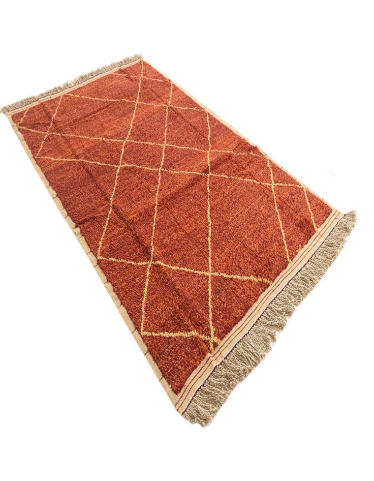 Detail image of 6' x 9' 5  Hand Knotted Moroccan Wool Rug