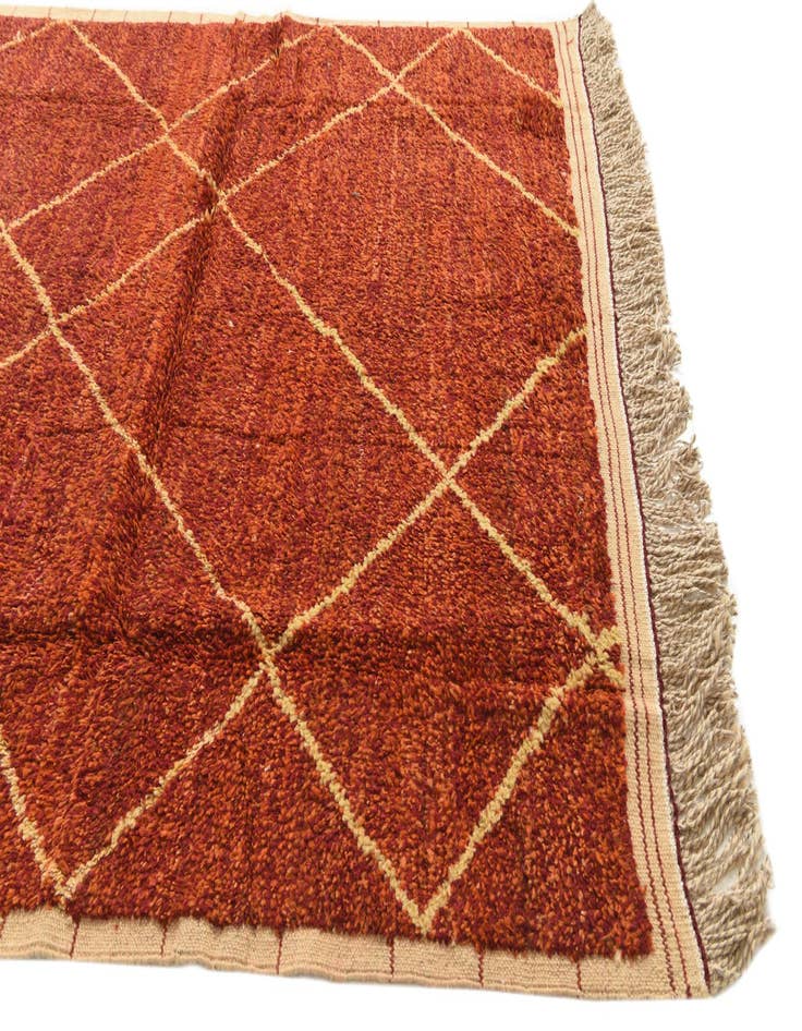 Detail image of 6' x 9' 5  Hand Knotted Moroccan Wool Rug