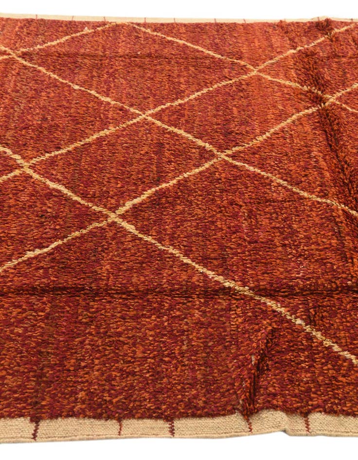 Detail image of 6' x 9' 5  Hand Knotted Moroccan Wool Rug