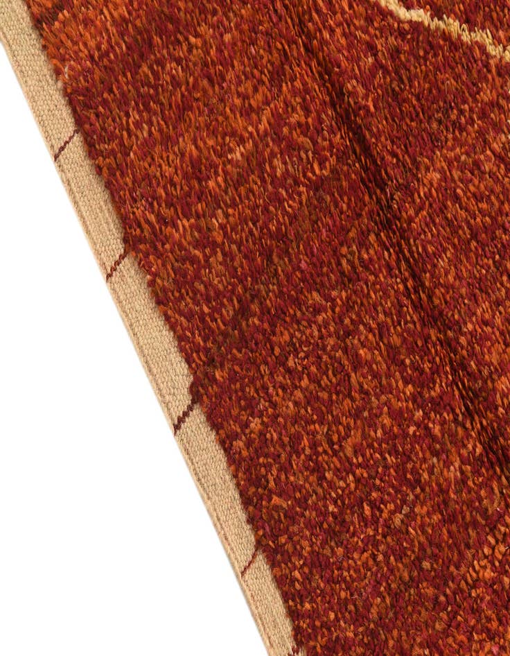 Detail image of 6' x 9' 5  Hand Knotted Moroccan Wool Rug