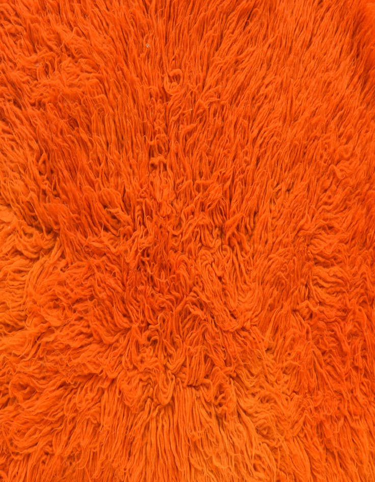 Detail image of 2' 4 x 4' 5  Hand Knotted Moroccan Wool Rug