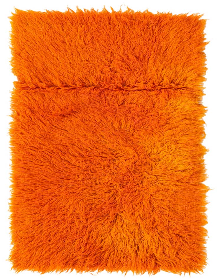 Detail image of 2' 4 x 4' 5 Hand Knotted Moroccan Wool Rug