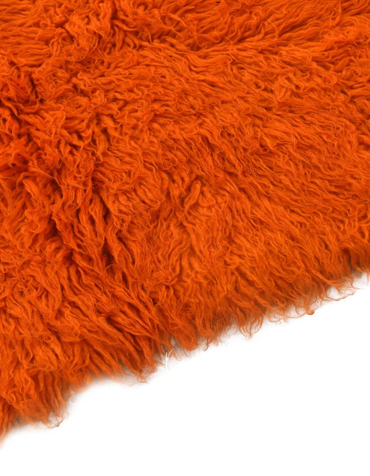 Detail image of 2' 4 x 4' 4  Hand Knotted Moroccan Wool Rug