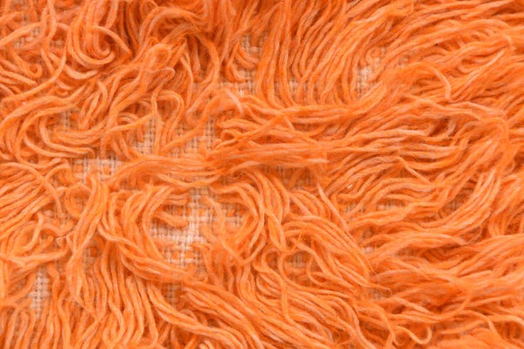 Detail image of 2' 5 x 4' 3 Hand Knotted Moroccan Wool Rug