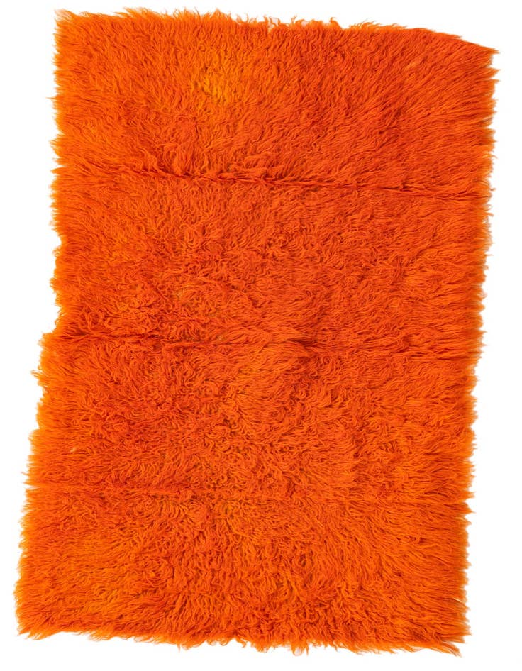 Detail image of 2' 6 x 4' 6 Hand Knotted Moroccan Wool Rug
