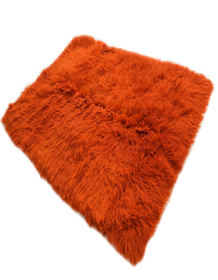 Detail image of 6' 2 x 7' 7  Hand Knotted Moroccan Wool Rug