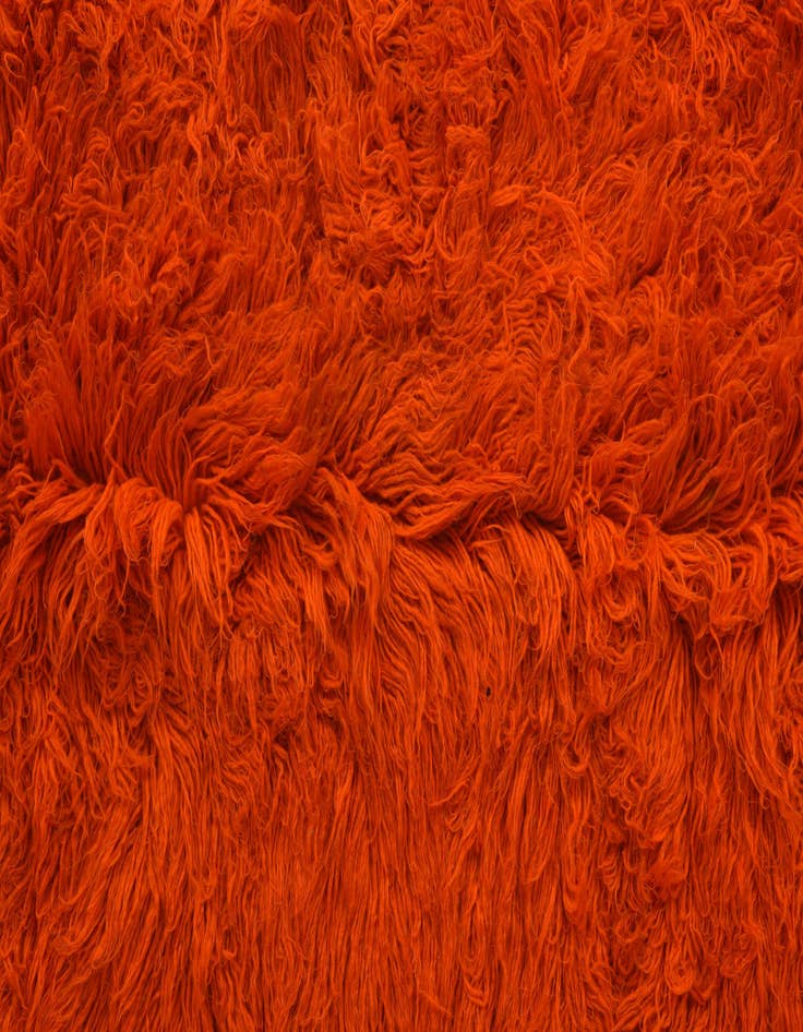 Detail image of 6' 2 x 7' 7  Hand Knotted Moroccan Wool Rug