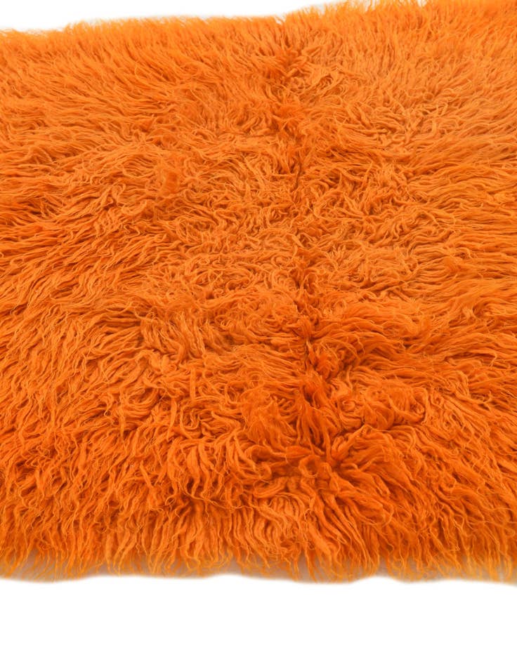 Detail image of 2' 8 x 4' 2  Hand Knotted Moroccan Wool Rug