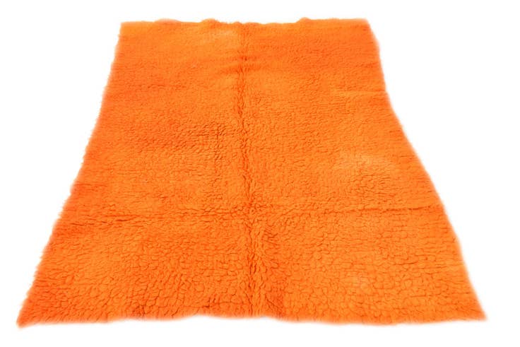 Detailansicht von 115cm x 160cm Handgeknüpft Marokkanisch Wolle Teppich