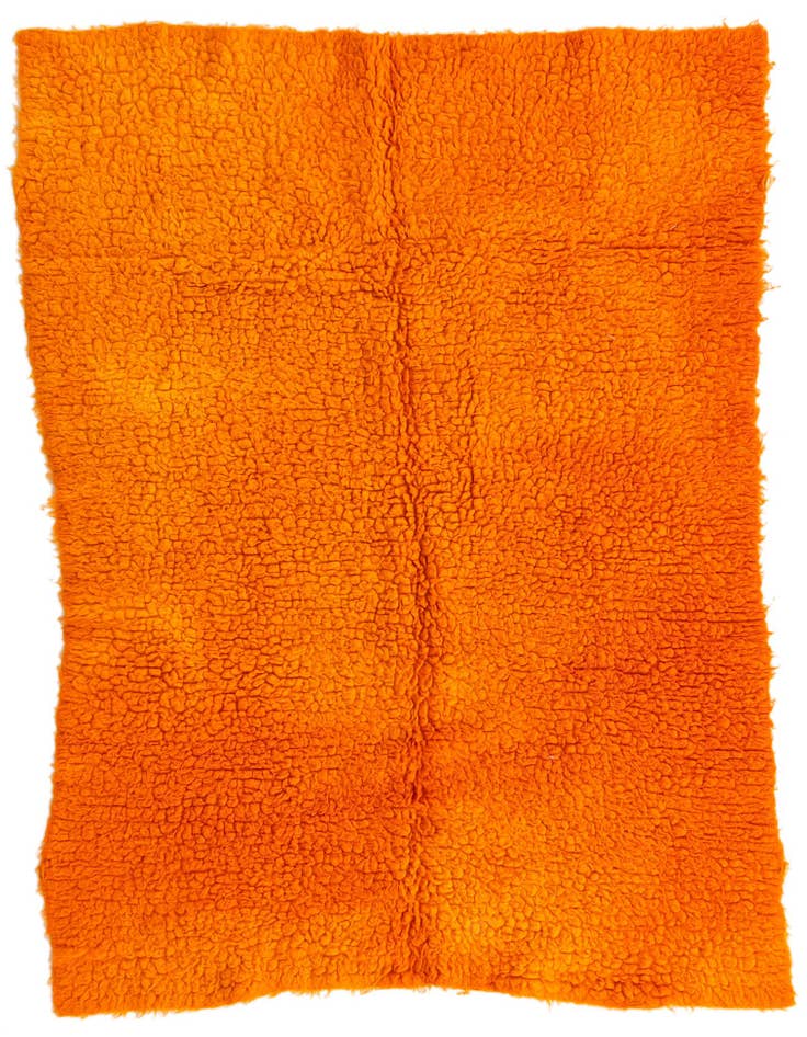 Detail image of 3' 10 x 5' 3 Hand Knotted Moroccan Wool Rug