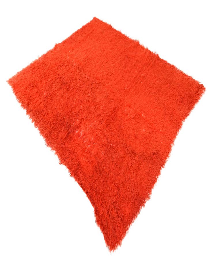 Detail image of 6' 6 x 8'  Hand Knotted Moroccan Wool Rug