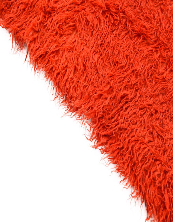 Detail image of 6' 6 x 8'  Hand Knotted Moroccan Wool Rug