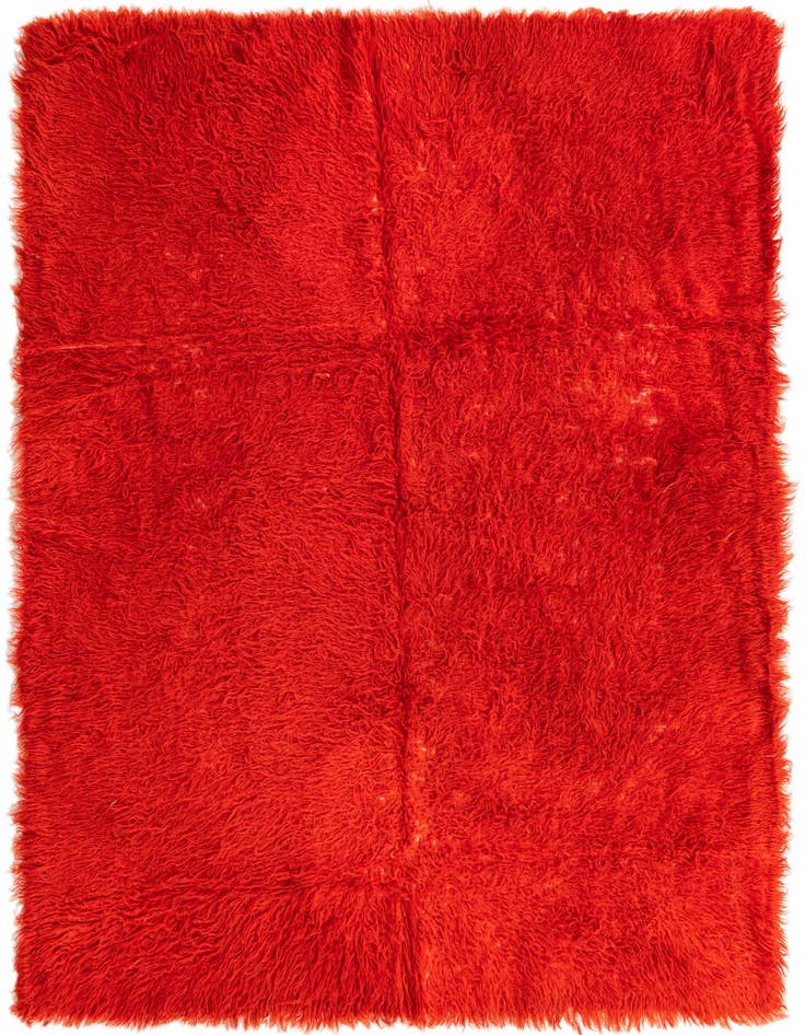 Detail image of 6' 6 x 8' Hand Knotted Moroccan Wool Rug