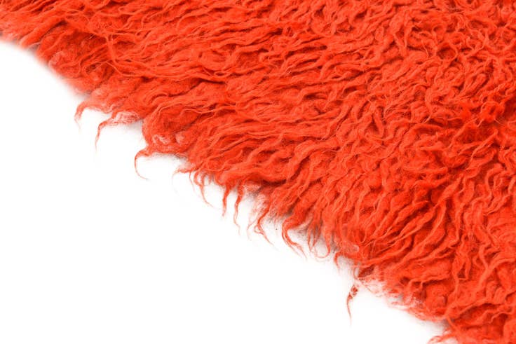 Detail image of 2' 3 x 4' 3 Hand Knotted Moroccan Wool Rug