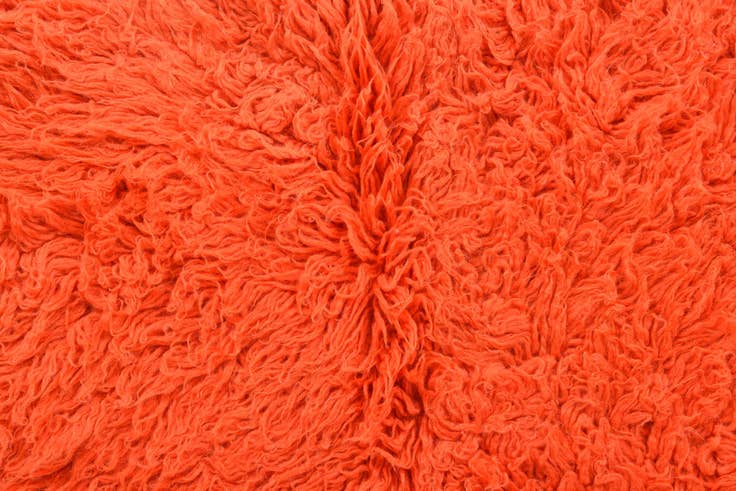 Detail image of 2' 5 x 4' 4 Hand Knotted Moroccan Wool Rug