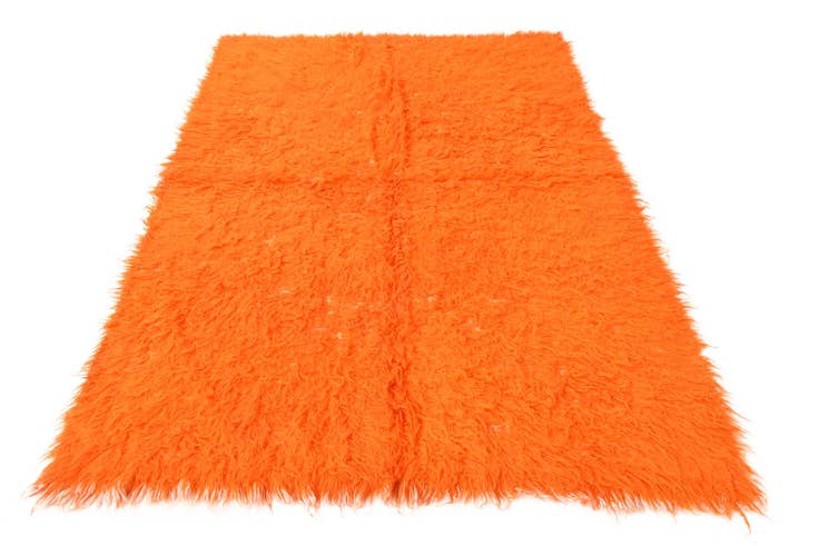 Detail image of 5' 2 x 7' 6 Hand Knotted Moroccan Wool Rug