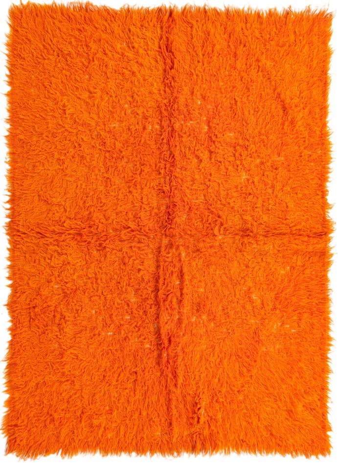 Detail image of 5' 2 x 7' 6 Hand Knotted Moroccan Wool Rug