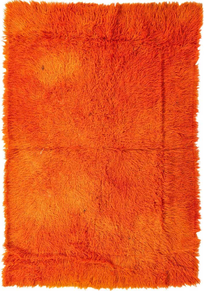 5' 2 x 7' 10 Hand Knotted Moroccan Wool Rug