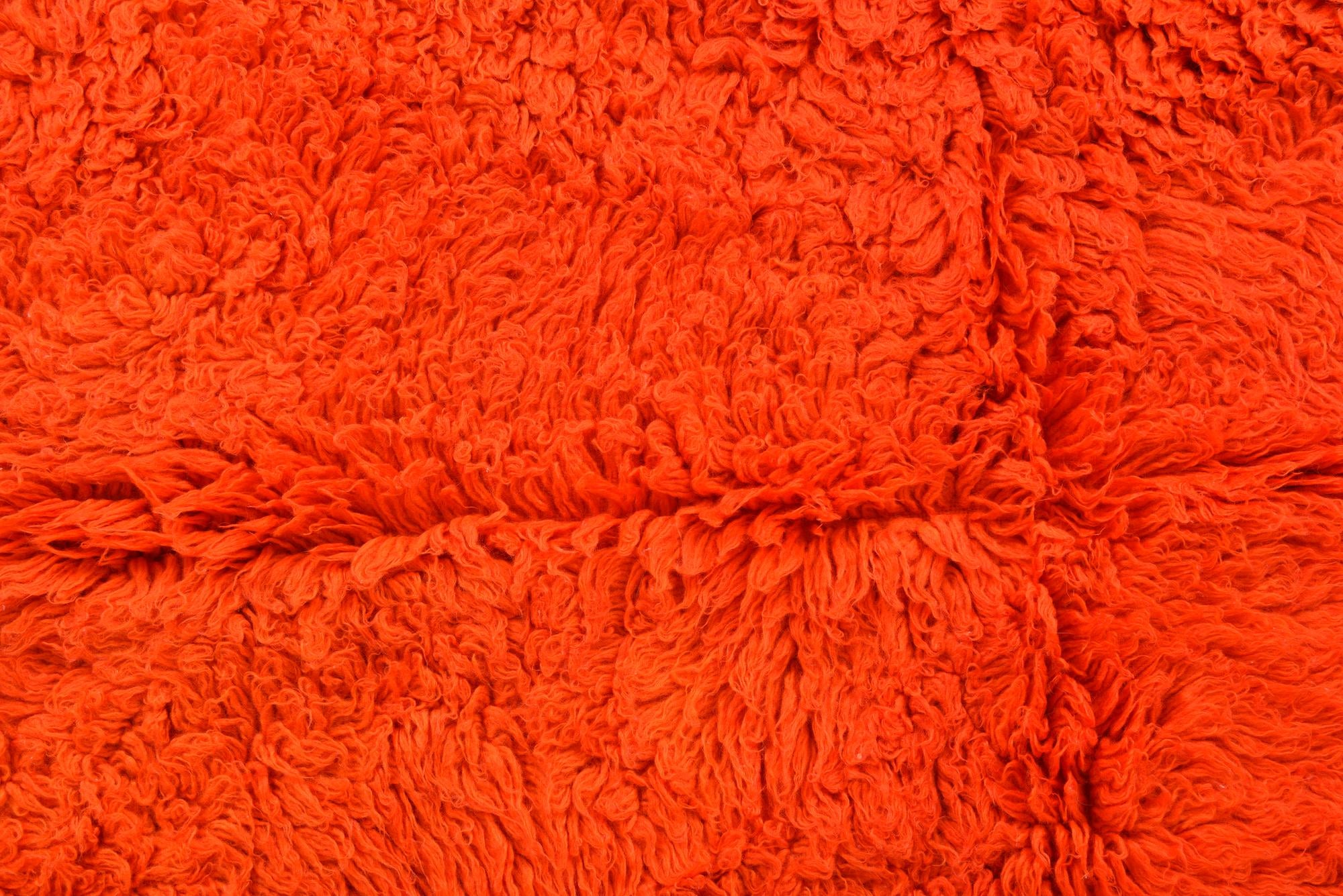 4' 7 x 6' 3 Hand Knotted Moroccan Wool Rug