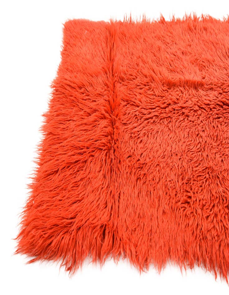 Detail image of 2' 6 x 5'  Hand Knotted Moroccan Wool Rug