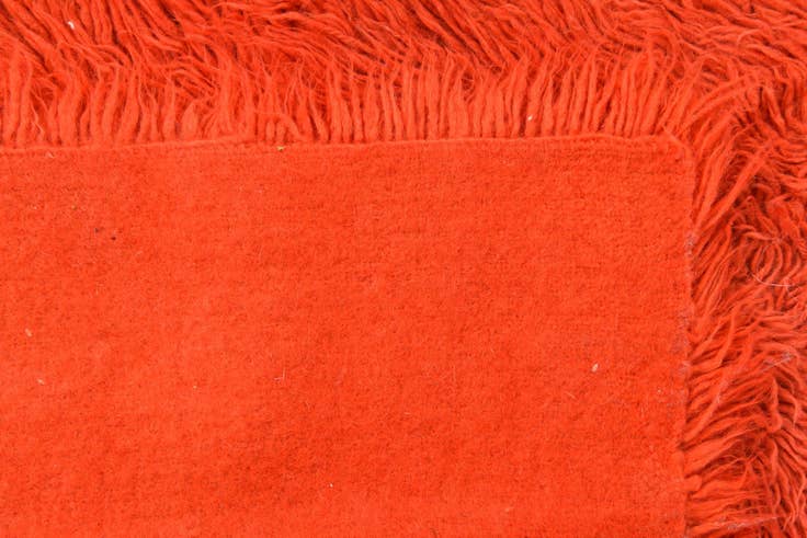 Detail image of 2' 6 x 5' Hand Knotted Moroccan Wool Rug