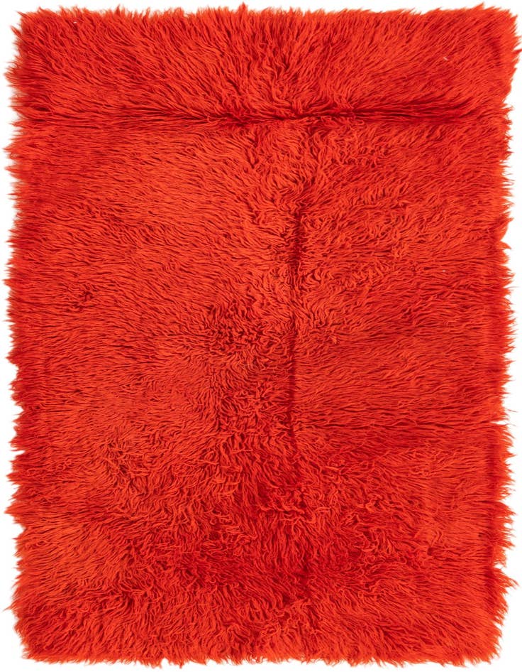 Detail image of 2' 6 x 5' Hand Knotted Moroccan Wool Rug