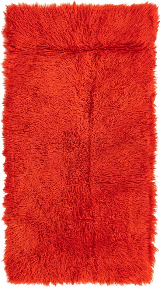 Detail image of 2' 6 x 5' Hand Knotted Moroccan Wool Rug