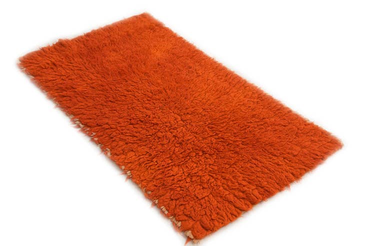 Detail image of 2' 5 x 4' 4 Hand Knotted Moroccan Wool Rug