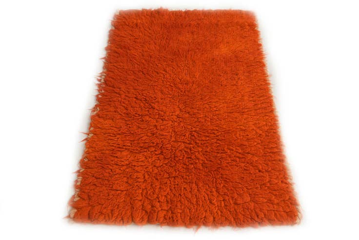 Detail image of 2' 5 x 4' 4 Hand Knotted Moroccan Wool Rug