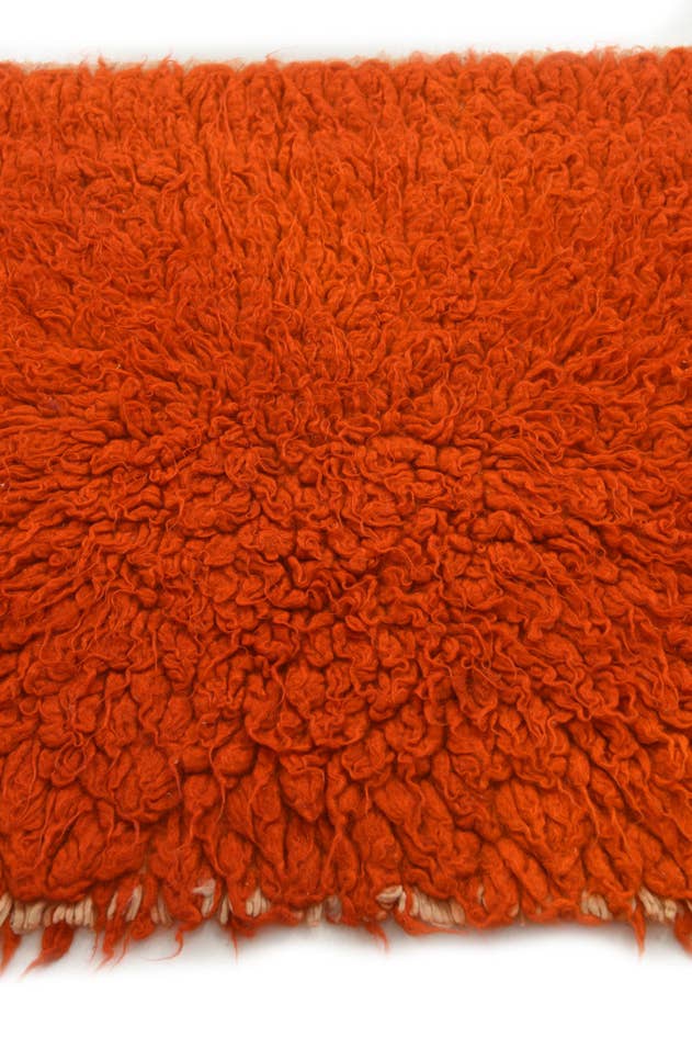 Detail image of 2' 5 x 4' 4 Hand Knotted Moroccan Wool Rug