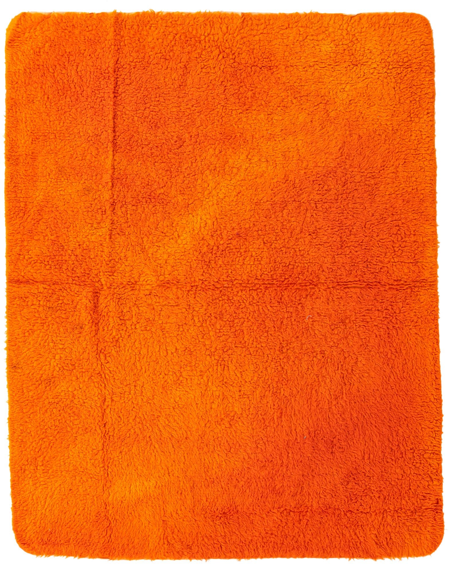 5' x 6' 5 Hand Knotted Moroccan Wool Rug