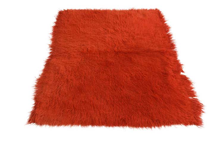 4' 2 x 5' 10 Hand Knotted Moroccan Wool Rug