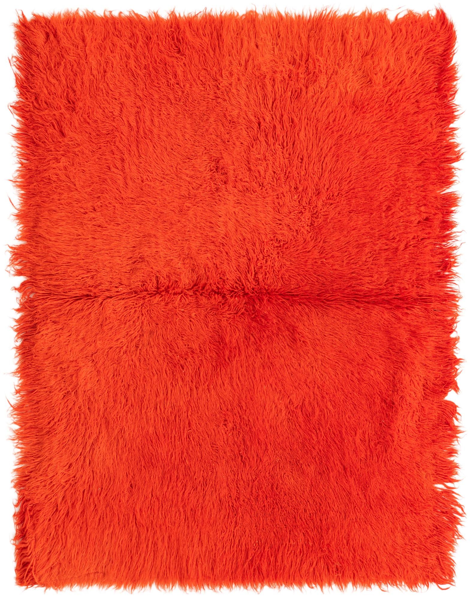 4' 2 x 5' 10 Hand Knotted Moroccan Wool Rug