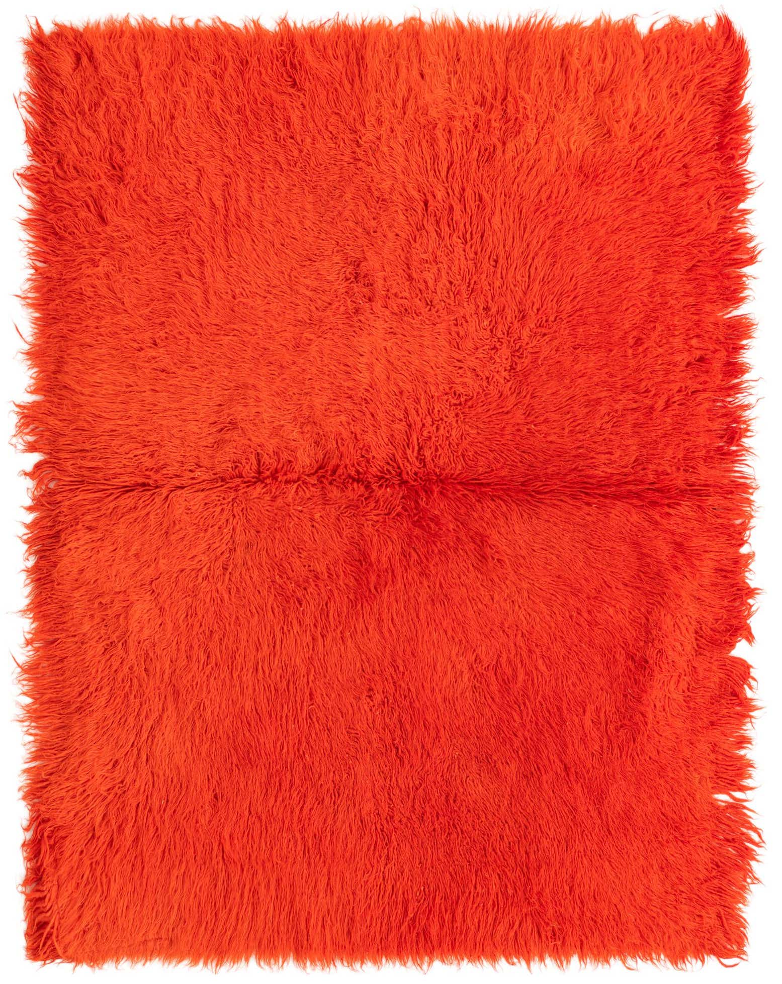 4' 2 x 5' 10 Hand Knotted Moroccan Wool Rug